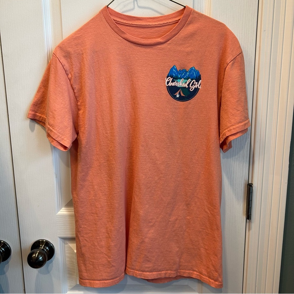 Women’s Graphic T-Shirt “It Is Well With My Soul” Coral Size Medium NO Size Tag - Picture 2 of 4